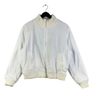 Vintage Sweater Lined Bomber Jacket Small